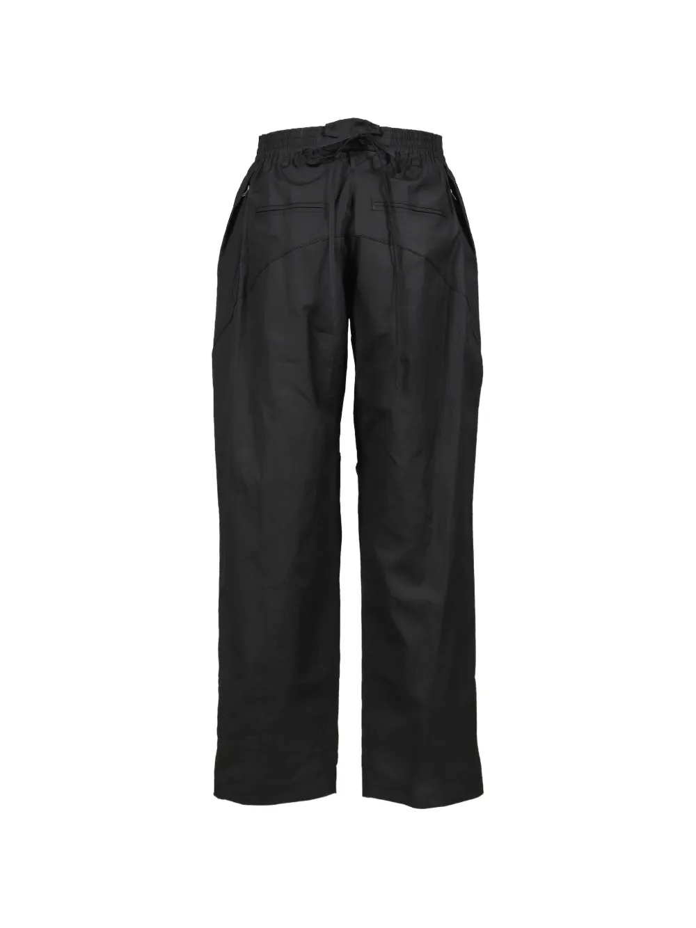 BIBLIOTHERK cotton track pants - Nero