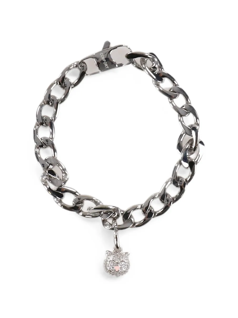COMFORT Piyong charm curb-link bracelet - Silber