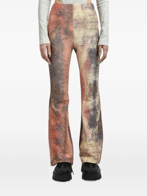 VIVAMUS pantalones acampanados Earth con motivo tie-dye