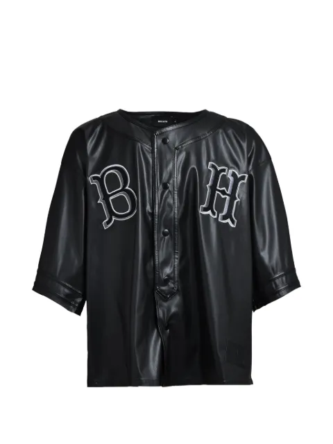 BREATH logo-embroidered baseball shirt