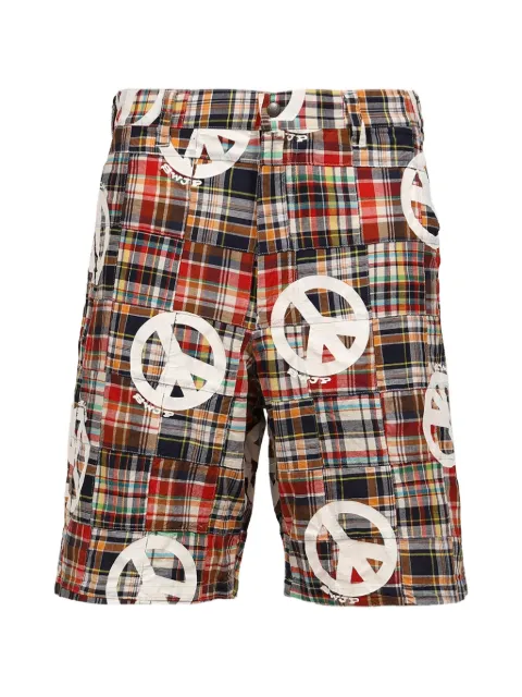SWJP Madras patchwork shorts