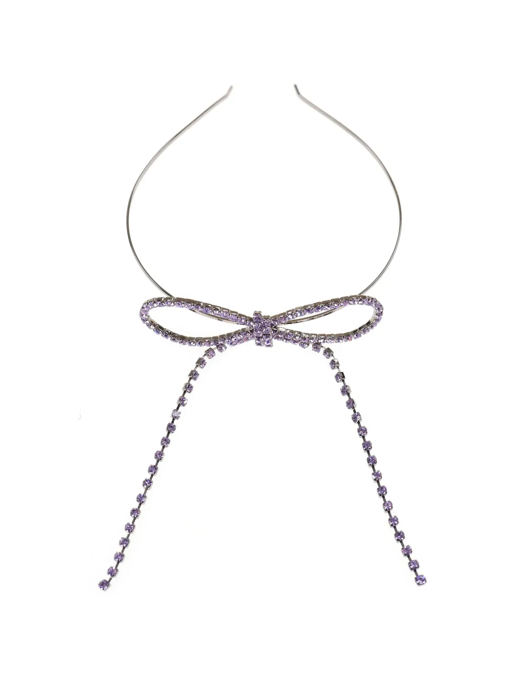 YELLOWSWALLOW bow-detail crystal hairband - Viola