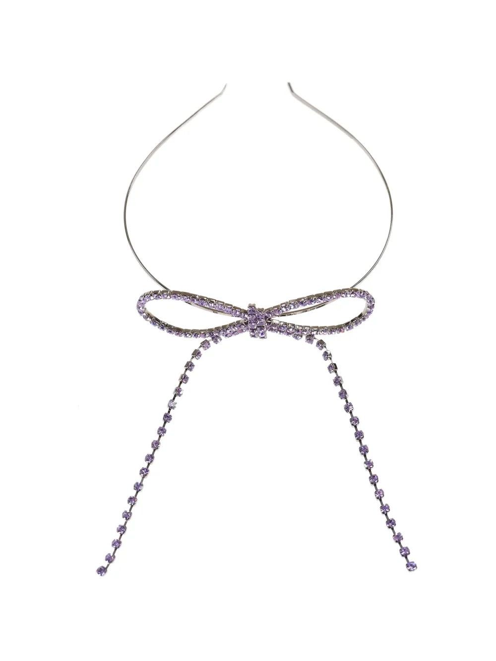 YELLOWSWALLOW bow-detail crystal hairband