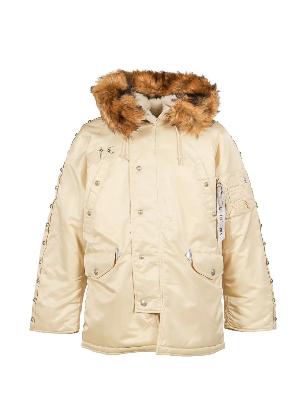 Thug Club × Alpha Industries N-3b Rivet-embellished Padded Jacket In Multi