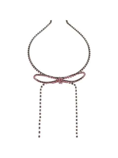 YELLOWSWALLOW crystal-embellished ribbon hairband