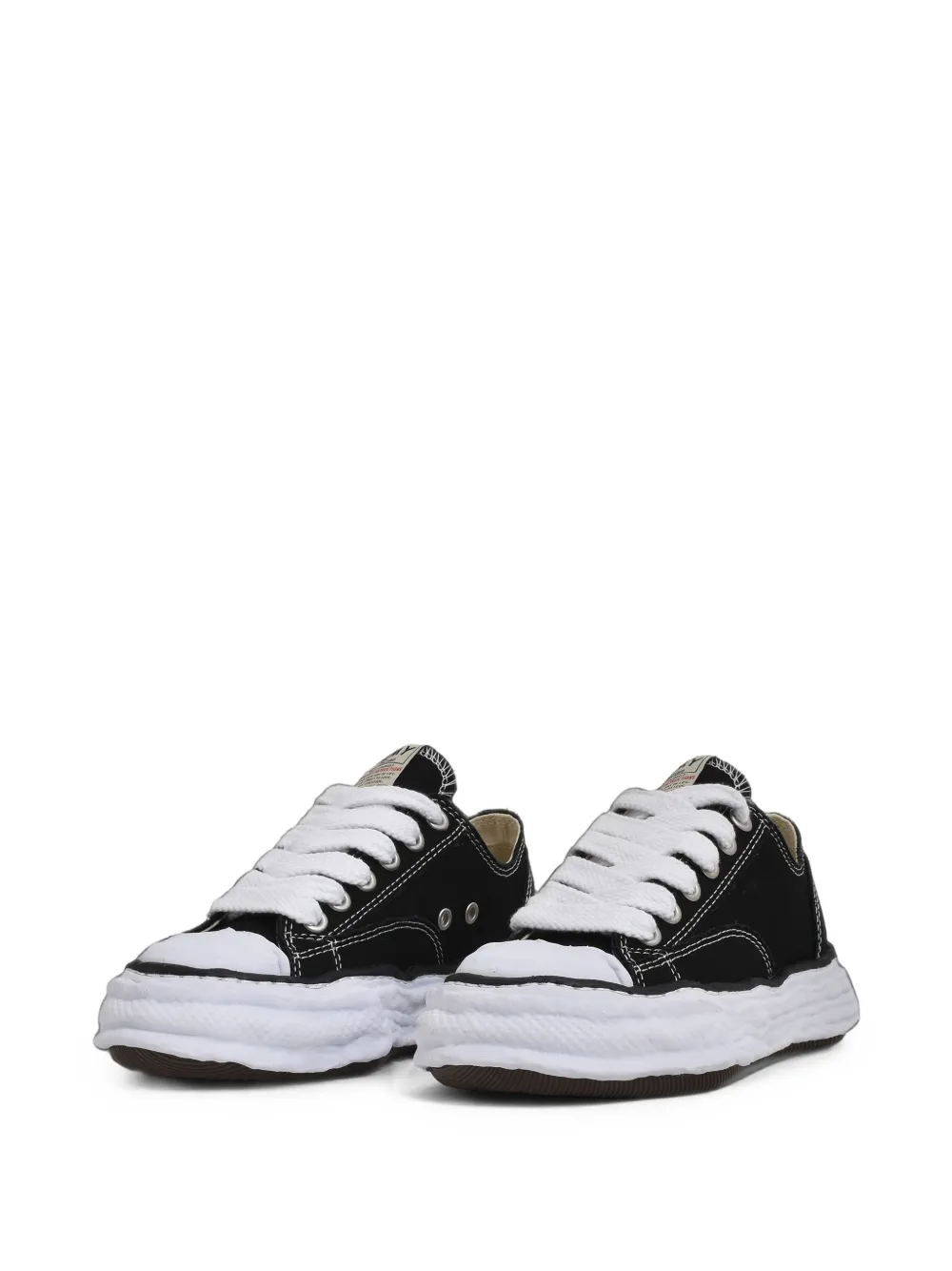 Maison MIHARA YASUHIRO "PETERSON23" OG canvas low-top sneakers Zwart