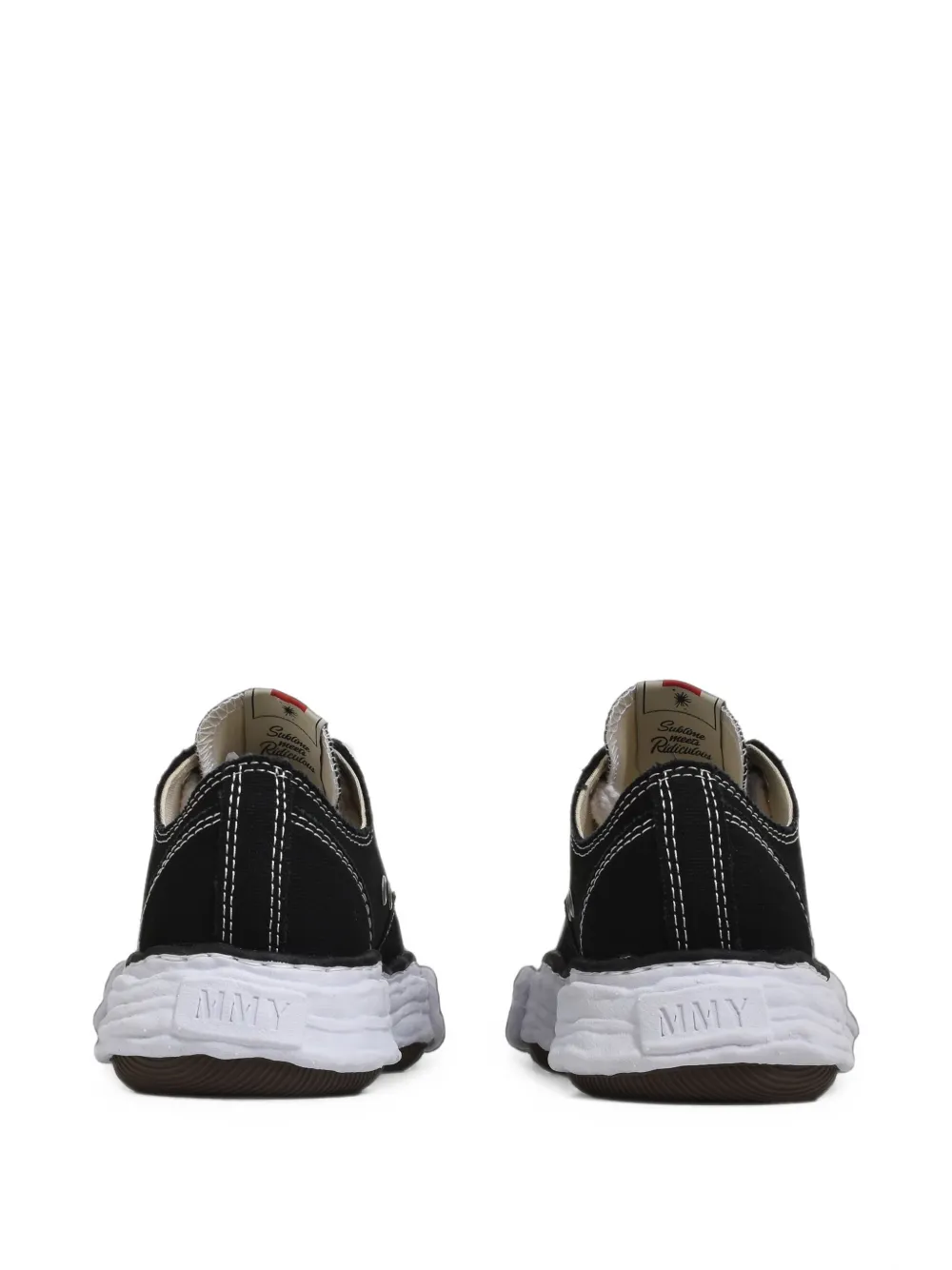 Maison MIHARA YASUHIRO "PETERSON23" OG canvas low-top sneakers Zwart