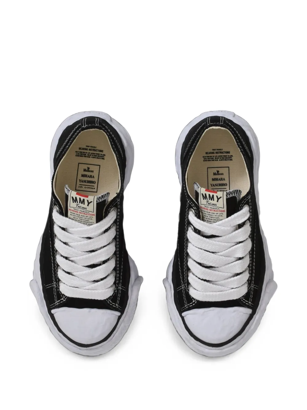 Maison MIHARA YASUHIRO "PETERSON23" OG canvas low-top sneakers Zwart