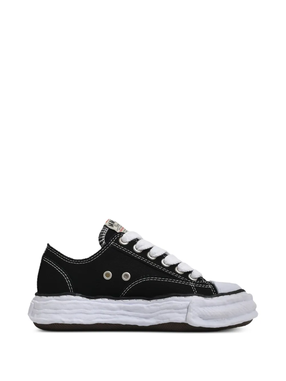 Maison MIHARA YASUHIRO "PETERSON23" OG canvas low-top sneakers Zwart