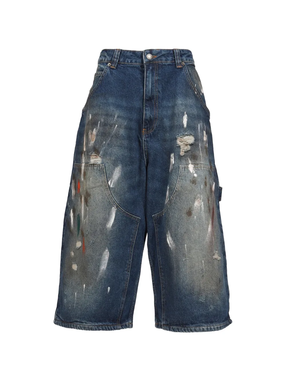 Jaded London Colossus painted shorts - Blau