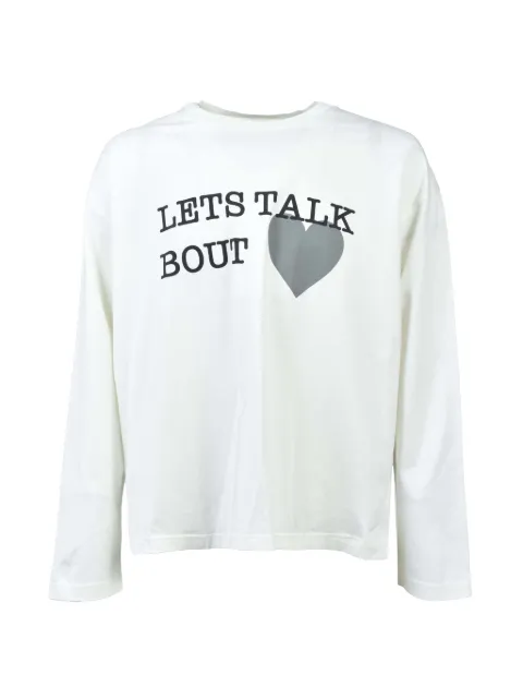 CEDARWOOD Ats slogan-print long-sleeve T-shirt