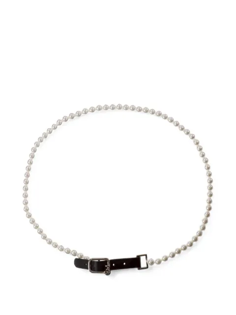 YELLOWSWALLOW pearl-embellished belt