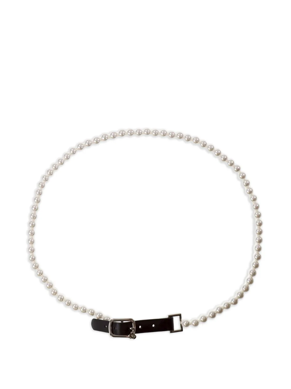 YELLOWSWALLOW pearl-embellished belt - Bianco