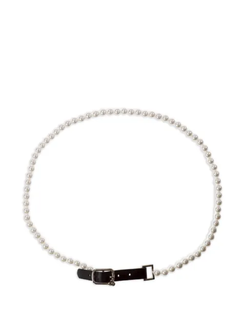 YELLOWSWALLOW pearl-embellished belt