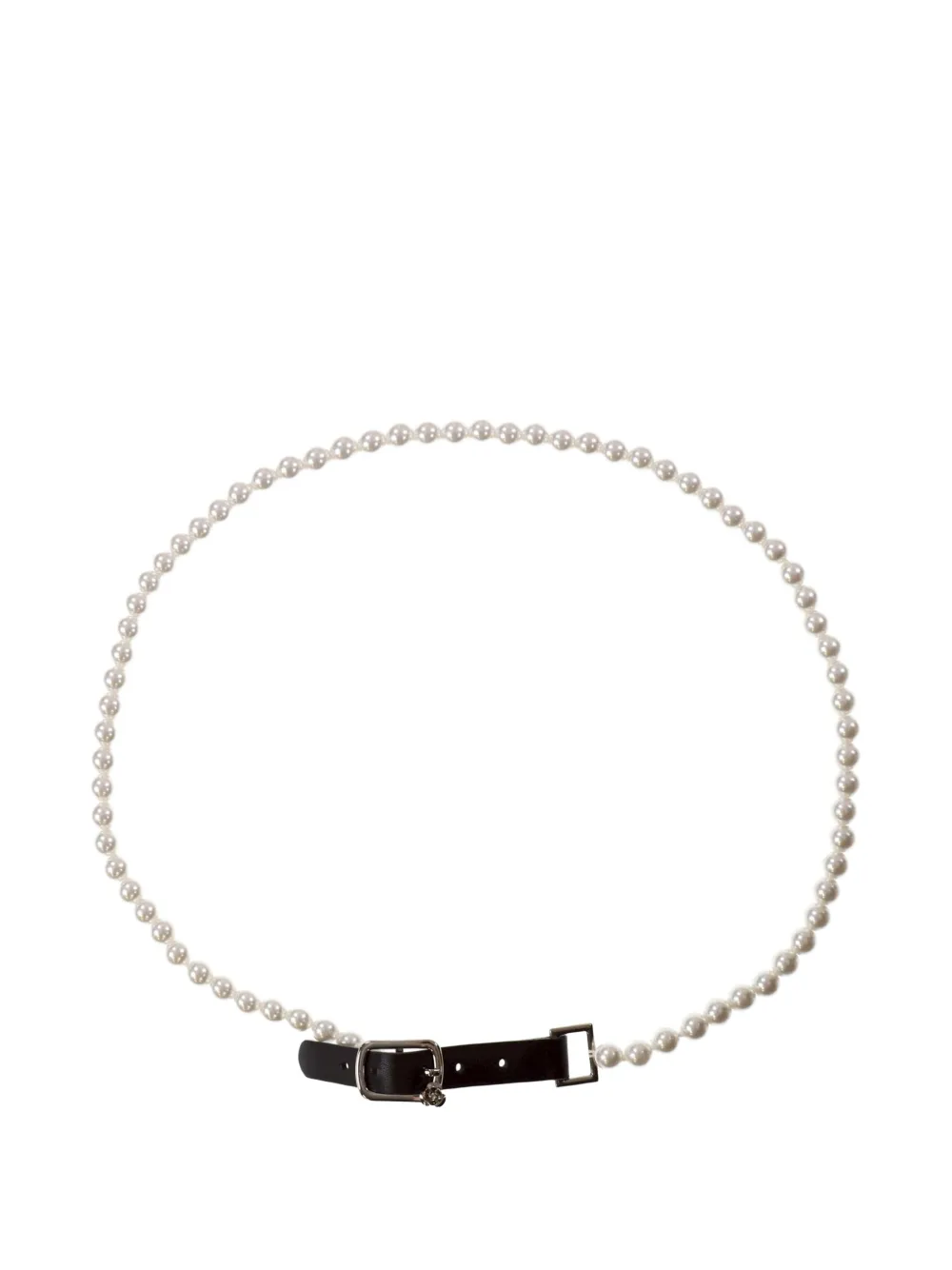 YELLOWSWALLOW pearl-embellished belt