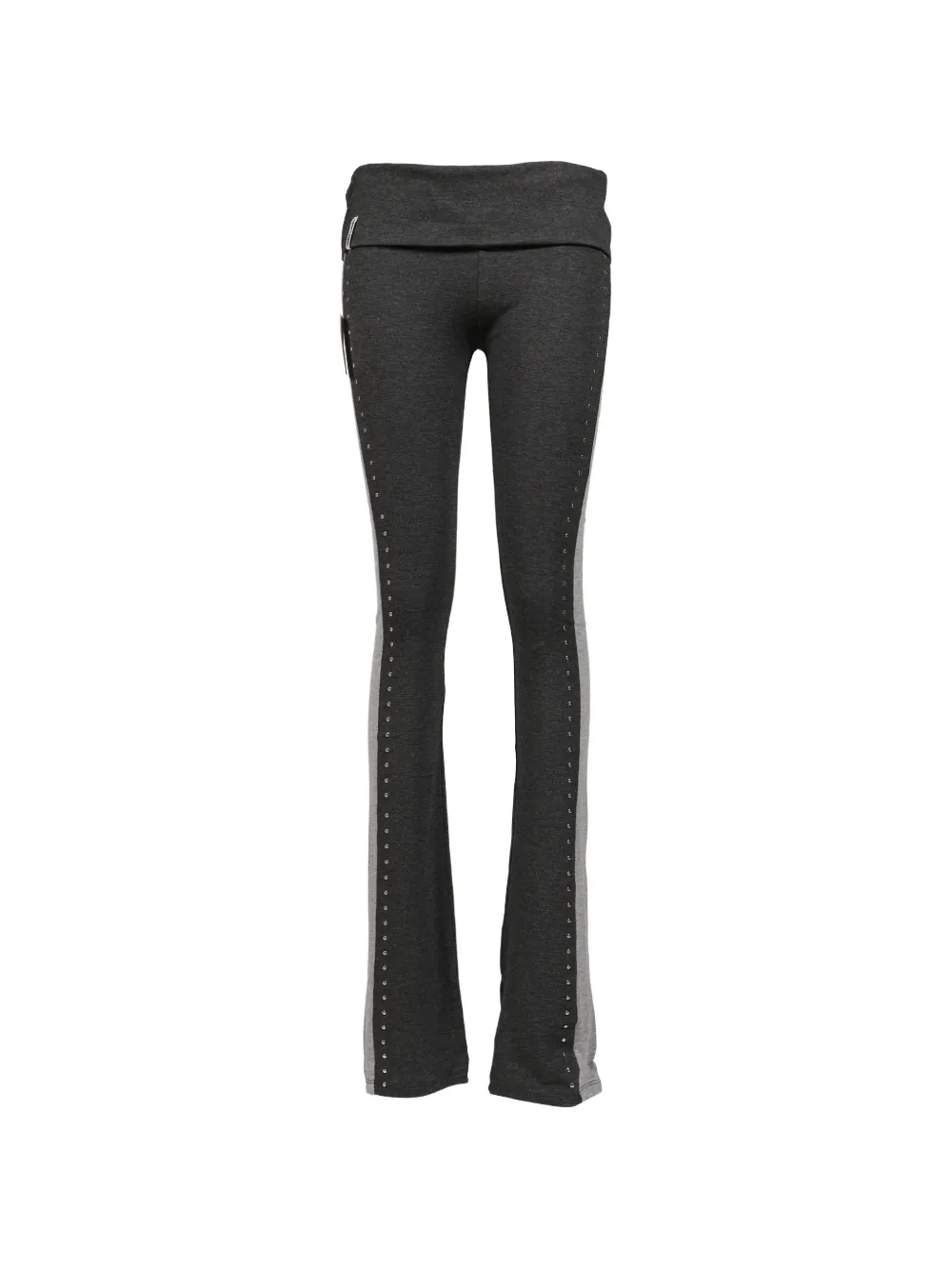 Jaded London Rynna Studded Flared Trousers In Gray