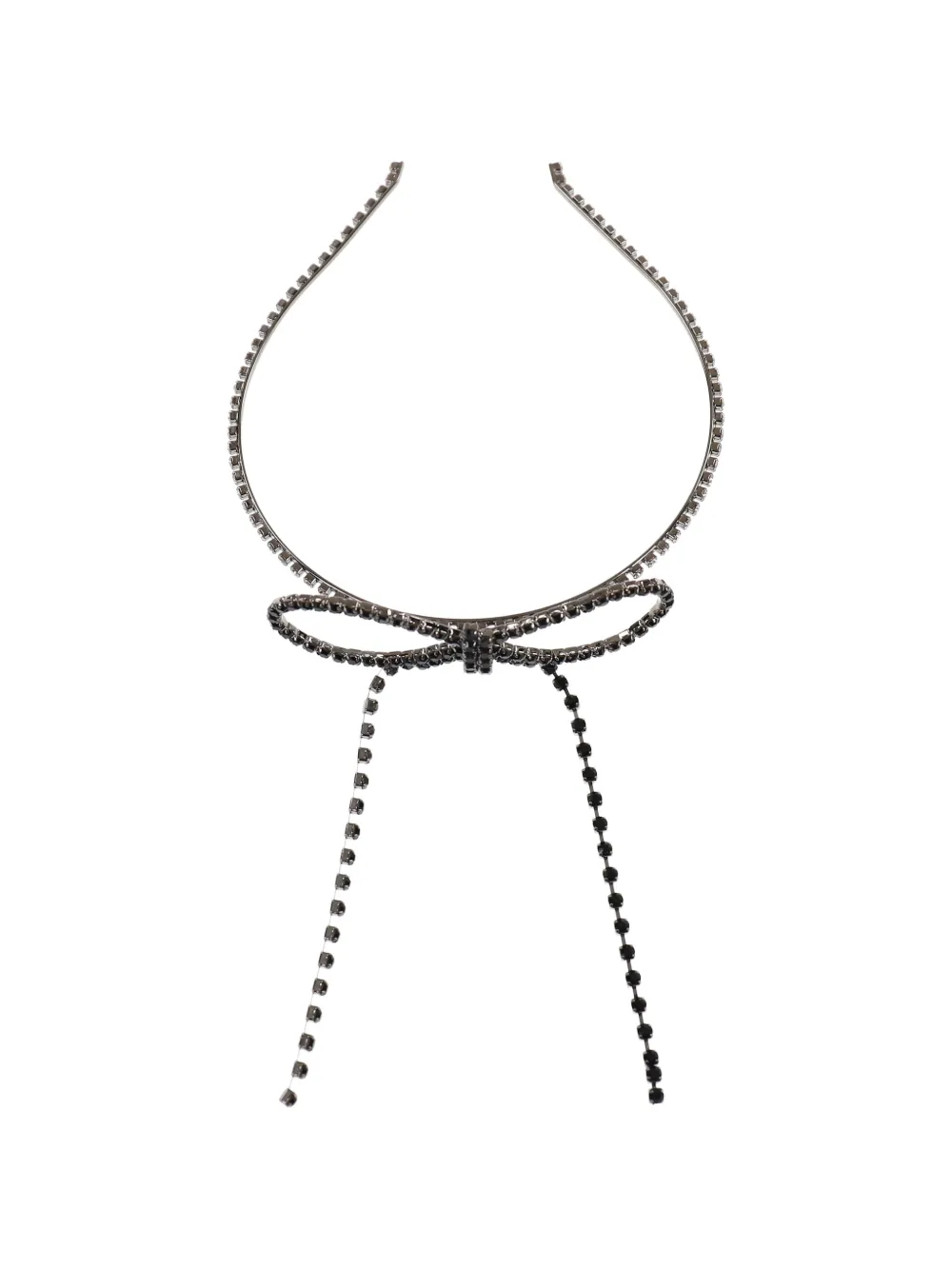 YELLOWSWALLOW bow-detail stone-embellished hair band