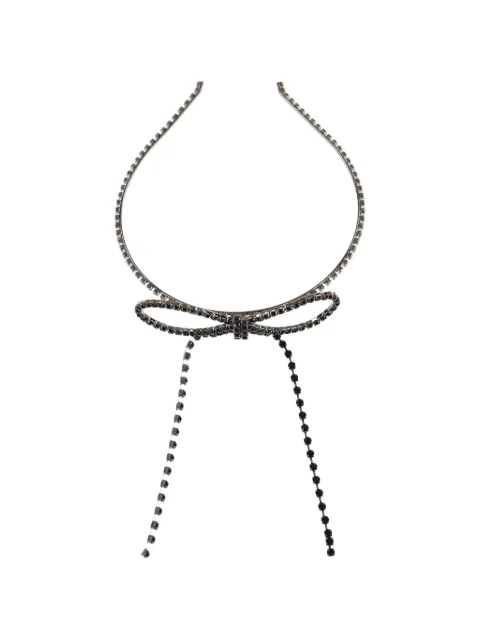 YELLOWSWALLOW bow-detail stone-embellished hair band
