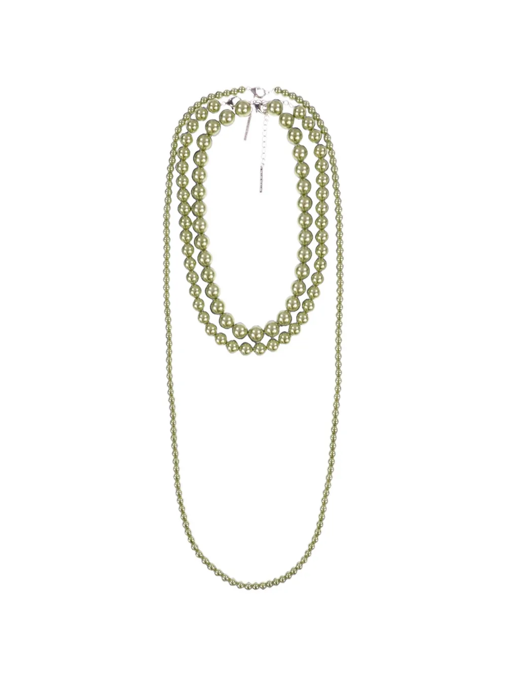 YELLOWSWALLOW Deep Pearl necklaces (set of three) - Verde