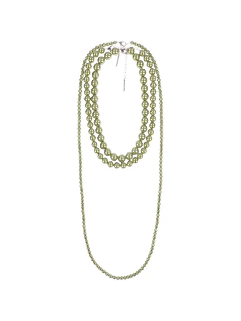 YELLOWSWALLOW Deep Pearl necklaces (set of three)