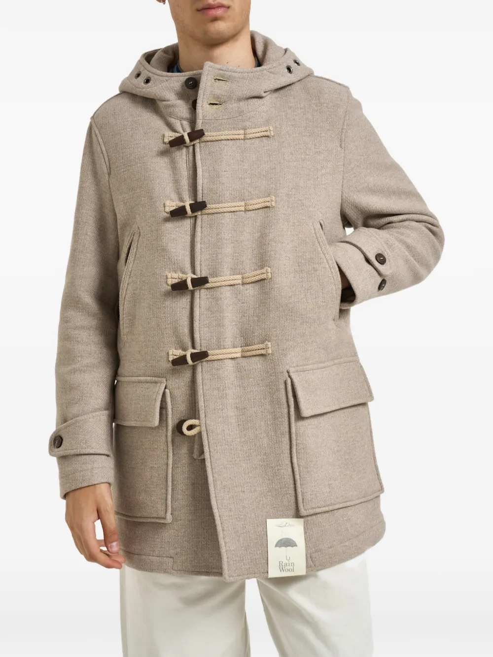 Camplin Atlantic Hooded Toggle-fastening Coat In Brown