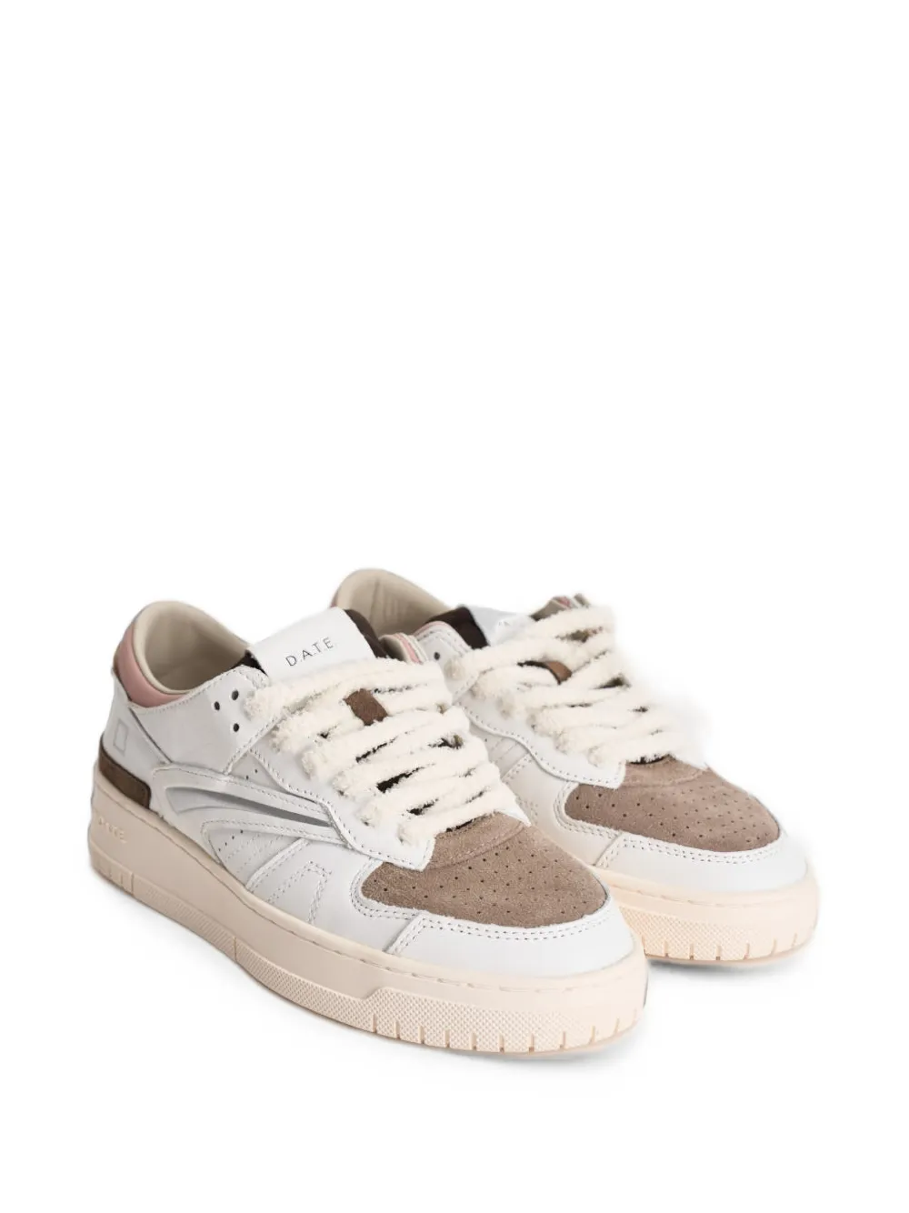 D.A.T.E. Torneo panelled sneakers Wit