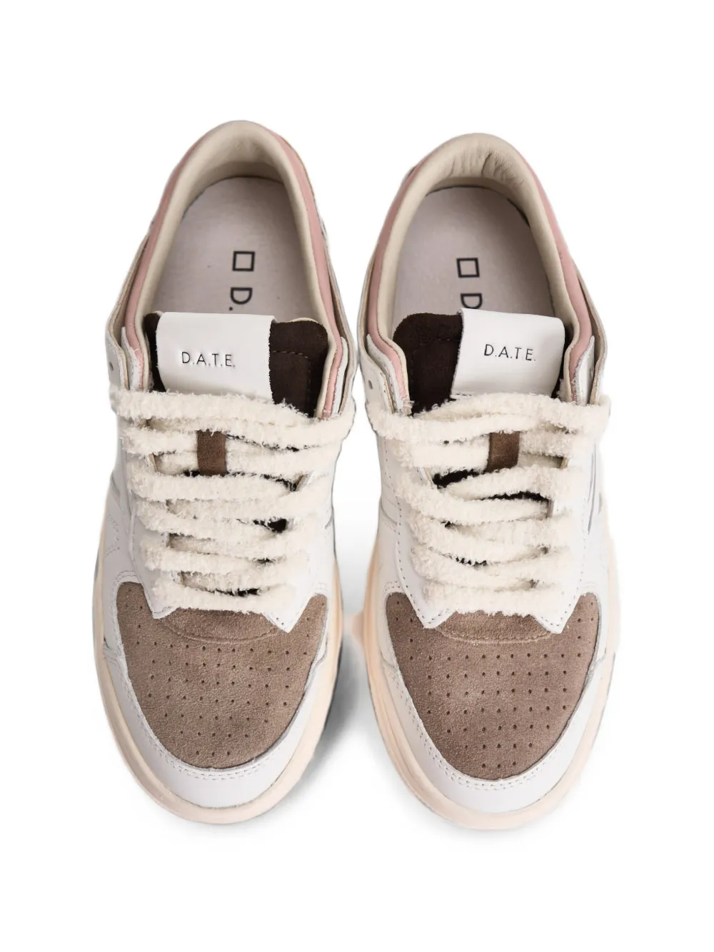 D.A.T.E. Torneo panelled sneakers Wit