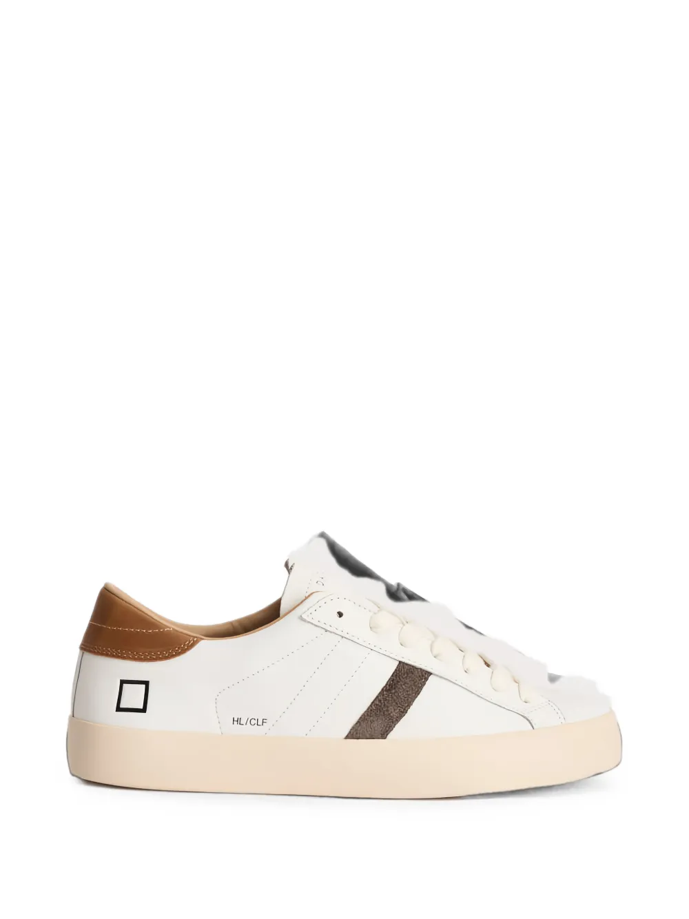 D.A.T.E. Hill suede-panelled leather sneakers - Bianco