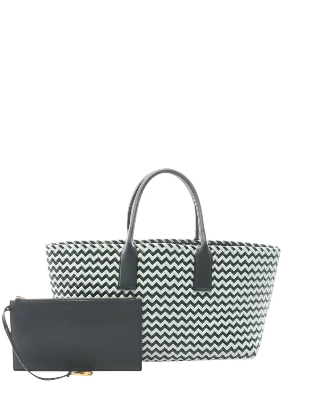 Bottega Veneta Pre-Owned 2012-2026 Bicolor Leather Intrecciato tote bag - Verde