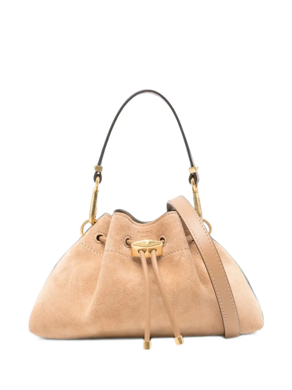 Jimmy Choo Cinch small toffee suede shoulder bag - Toni neutri