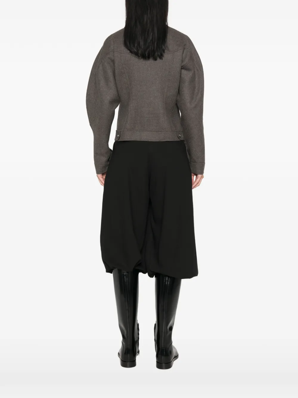 Max Mara Rapace jack met scheerwol Grijs