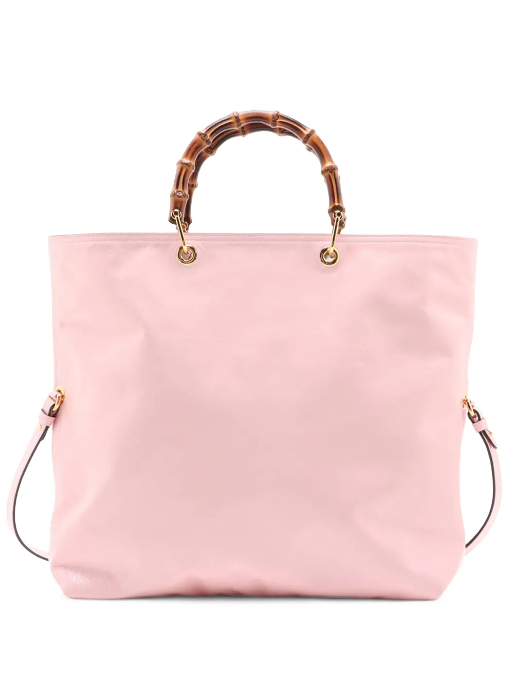 Gucci Pre-Owned 2016-2026 Tall Leather Bamboo Shopper Tote satchel - Rosa