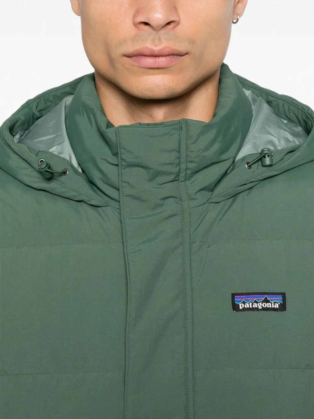 Patagonia Gewatteerd jack met capuchon Groen