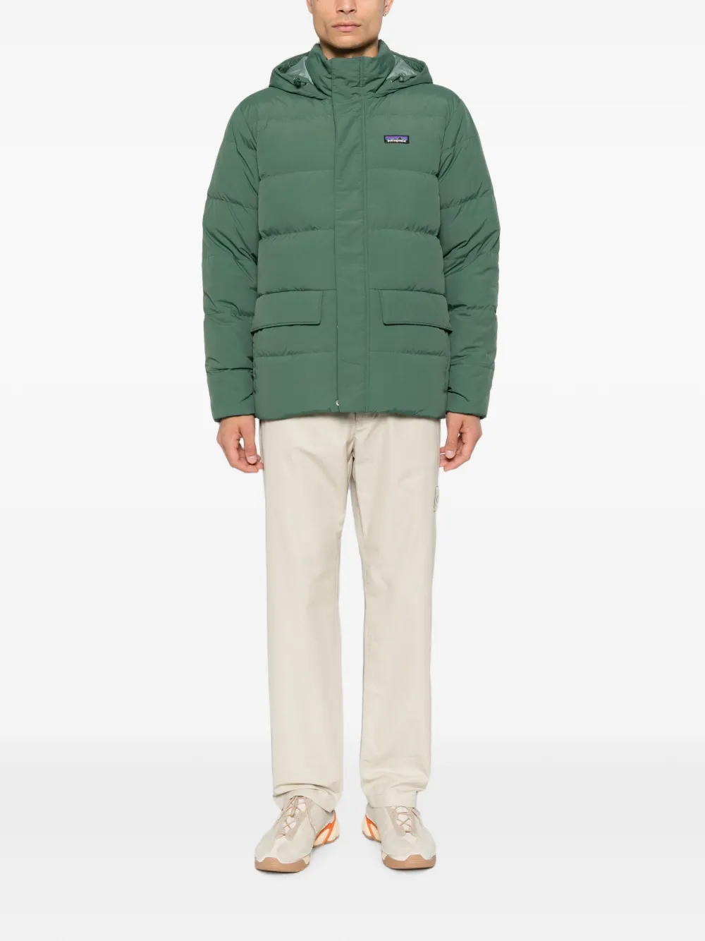 Patagonia Gewatteerd jack met capuchon Groen