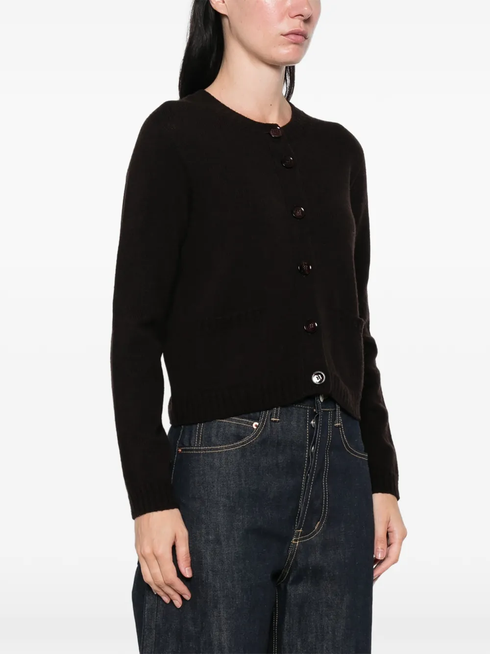AROVESCIO Button-up vest Bruin