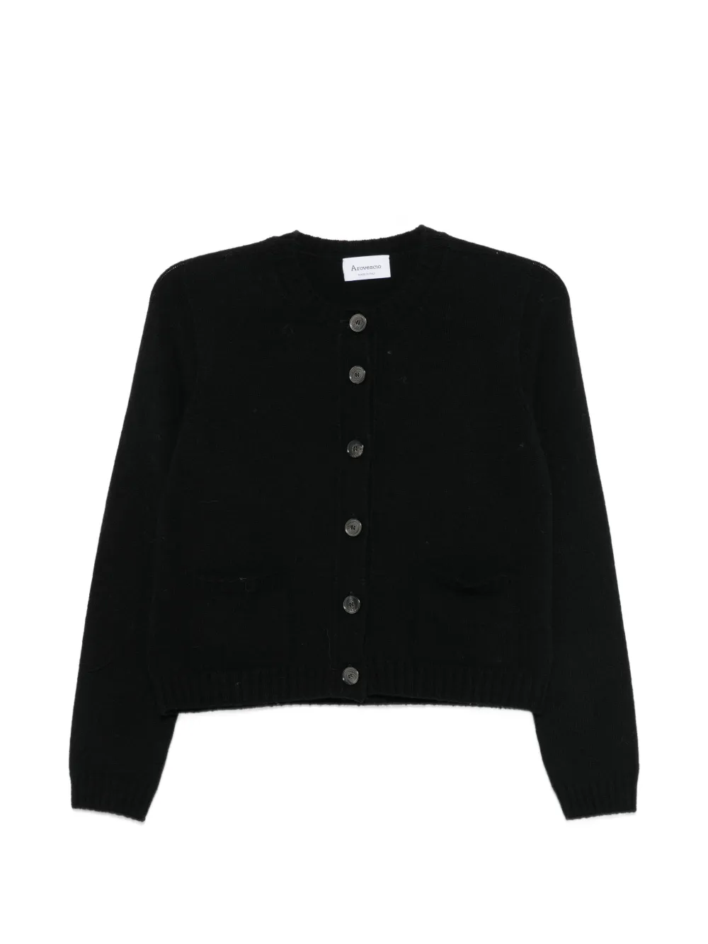 AROVESCIO button-up knitted cardigan