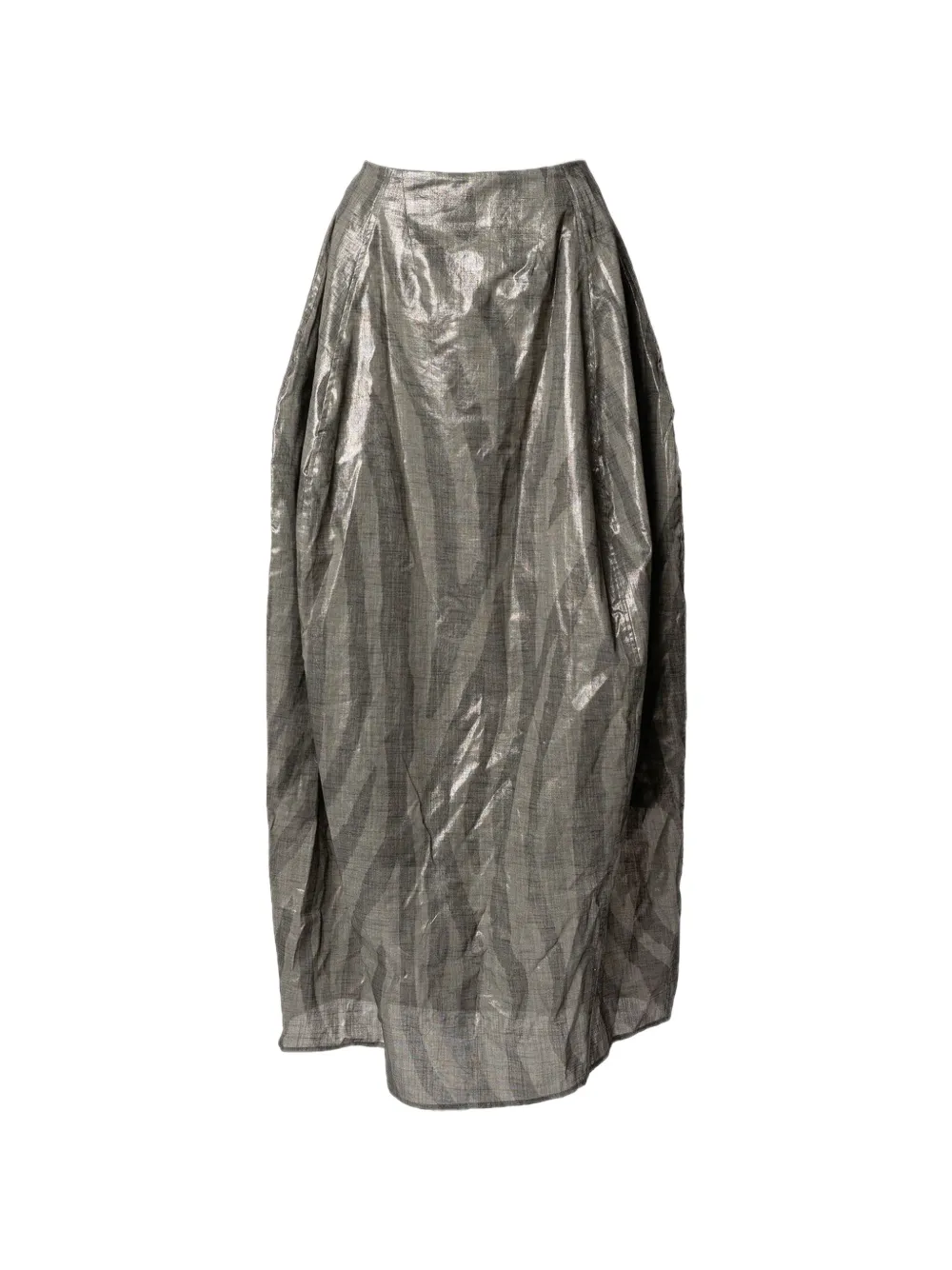 Muller Of Yoshiokubo Metallic Dune skirt - Verde