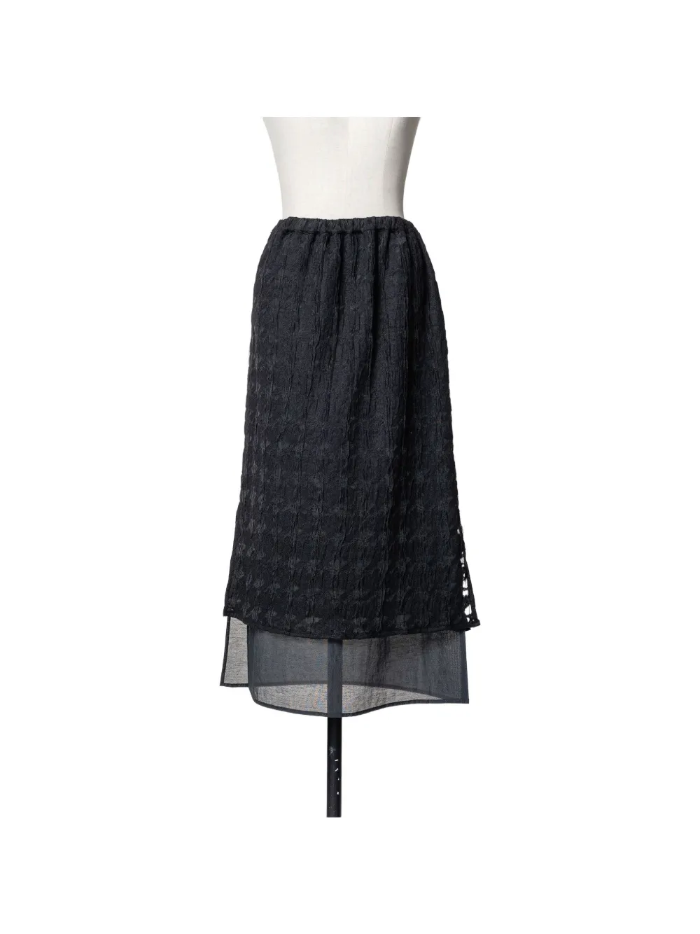 Muller Of Yoshiokubo textured midi skirt - Schwarz
