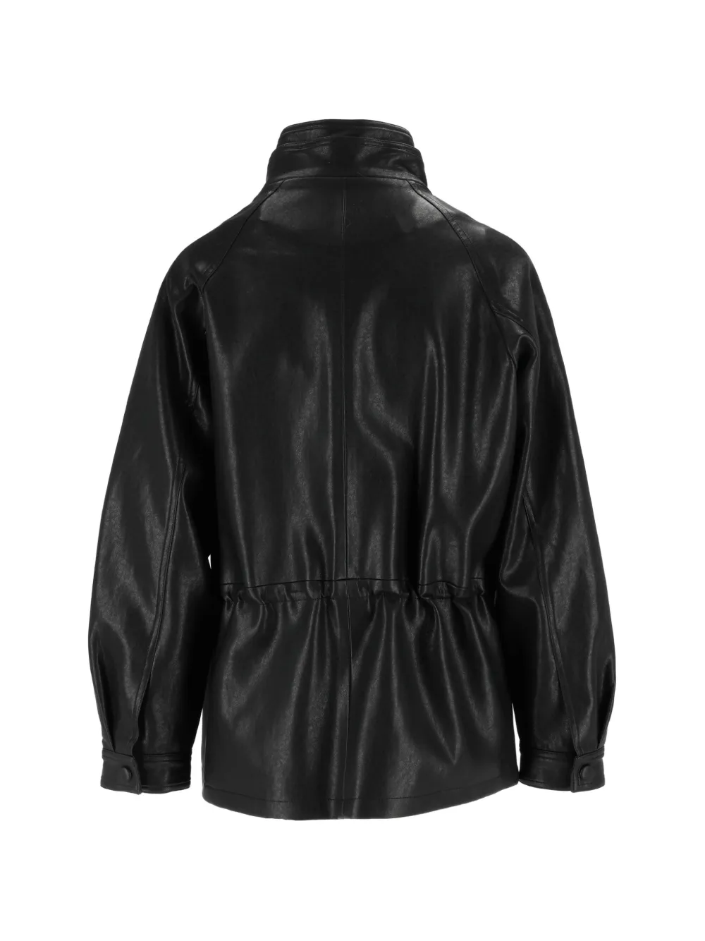Eleh Double-breasted Oversized Jacket In Black