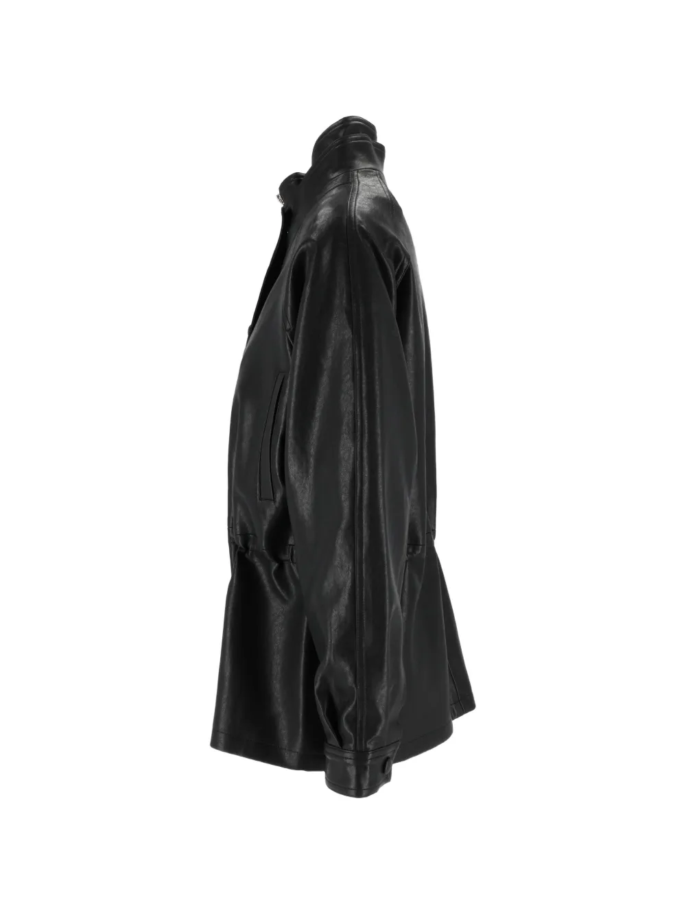 Eleh Double-breasted Oversized Jacket In Black