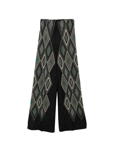 Circus Hotel argyle-pattern palazzo pants