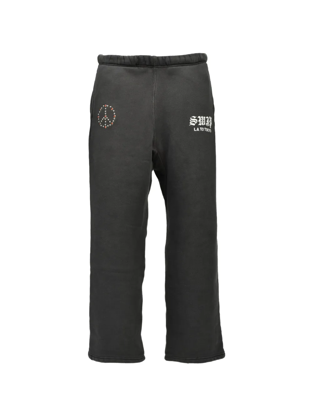 SWJP stud-embellished track pants - Grigio
