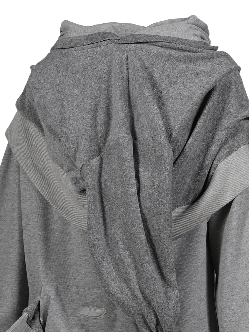 Natasha Zinko Gelaagde oversized hoodie Grijs