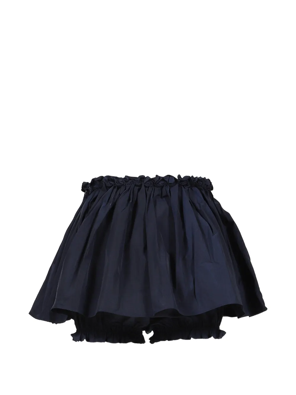 SHUSHU/TONG hand-sewn floral-waist mini skirt