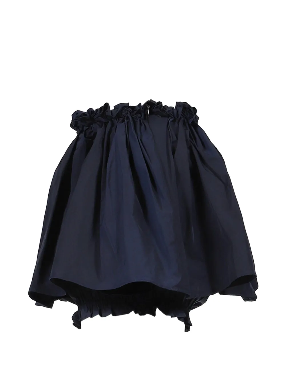 SHUSHU TONG Handgenaaide mini-rok met bloementaille Blauw