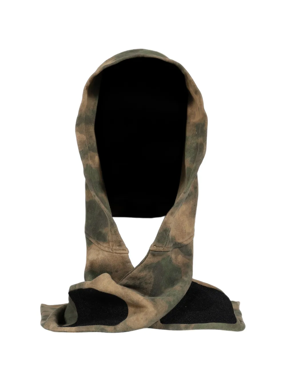 DIARY 1999 camouflage-print hood scarf - Grün