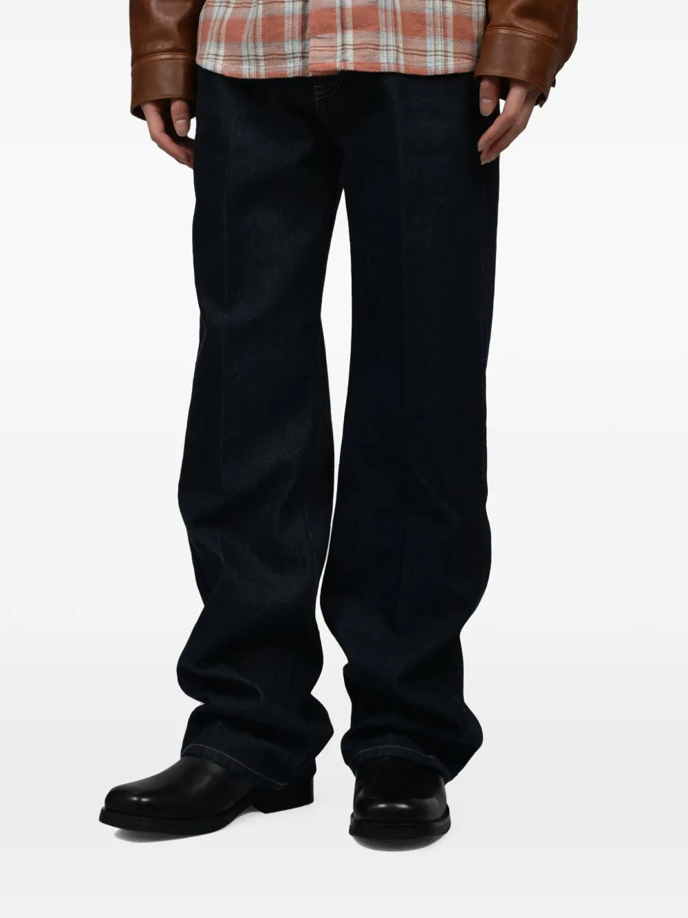 Austin Post Outland jeans met wijde neus Blauw