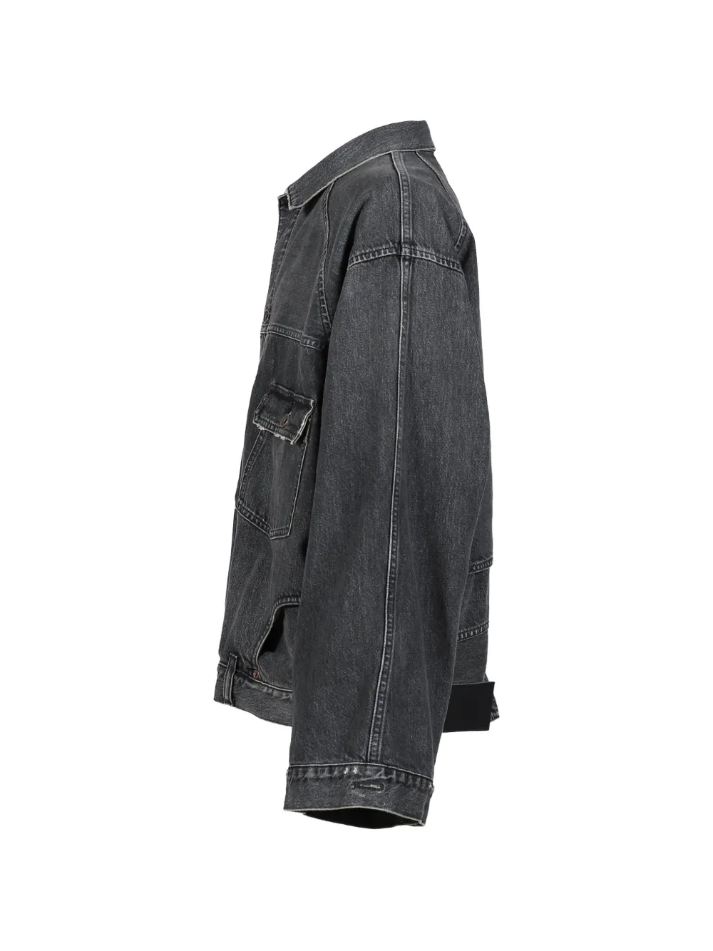 DAIRIKU Inception denim jack met wassing Grijs