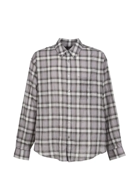 COOR checkered long-sleeve shirt