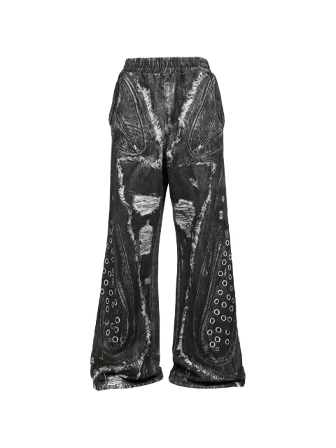 VIVAMUS pantalones de chándal con estampado vaquero